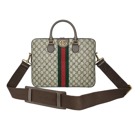 Gucci Unisex Ophidia GG Supreme Briefcase Shoulder Bag - Picture 1 of 11